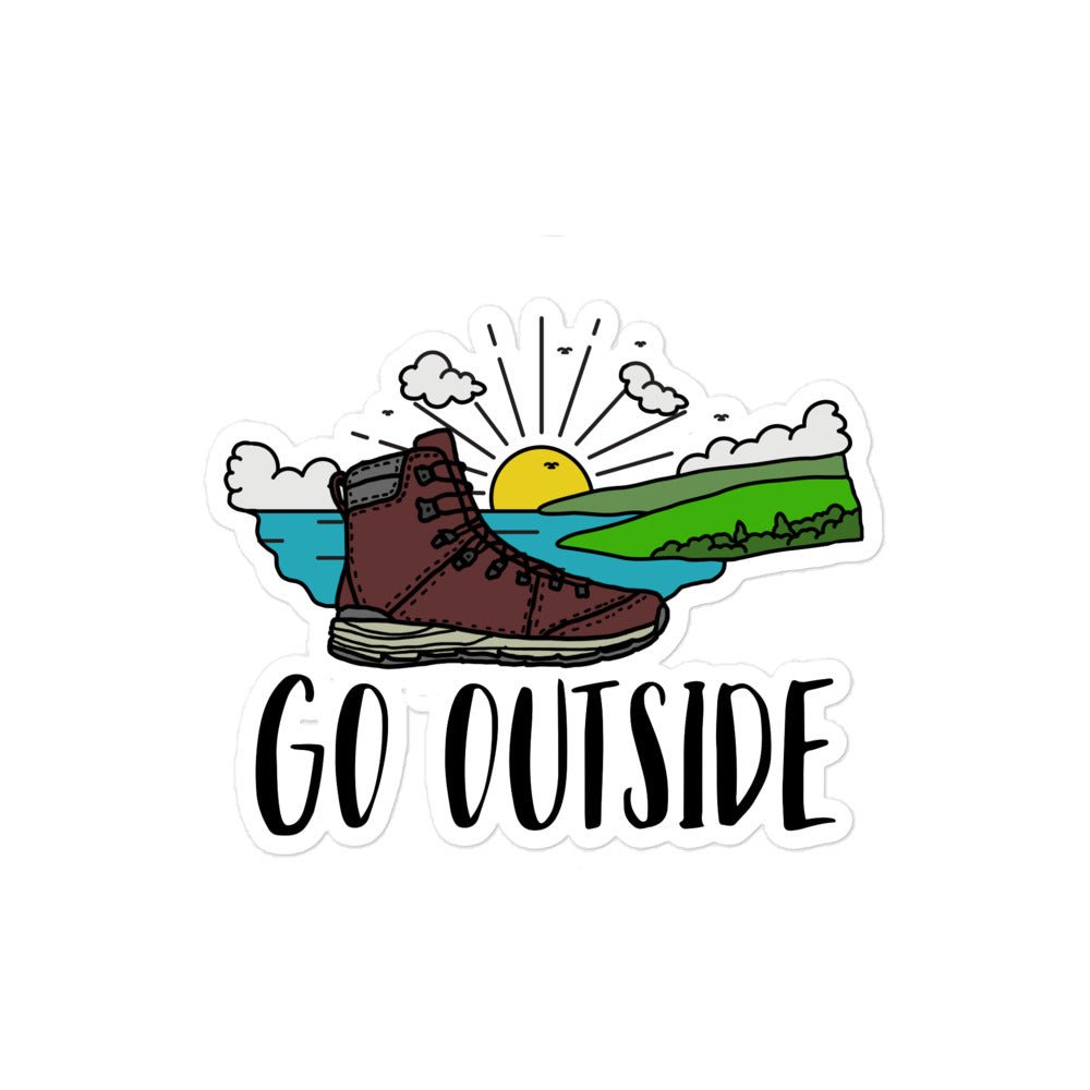 Go Outside Bubble - free sticker - Big Far Designs