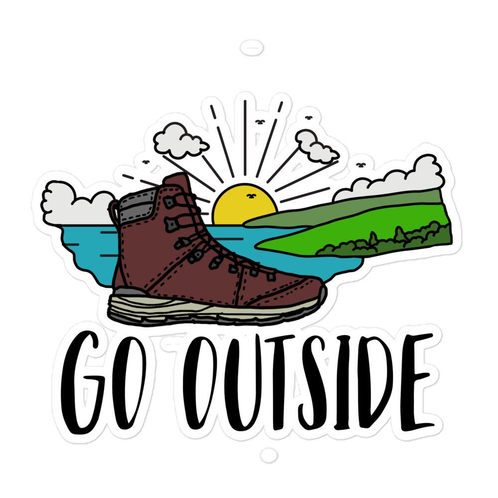 Go Outside Bubble - free sticker - Big Far Designs