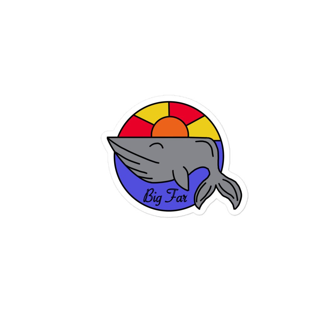 Whale Bubble - free sticker - Big Far Designs